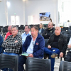 Prefeito Vilson participa de reunião da AMM durante a FEAAGRI Missões com BRDE e BADESUL